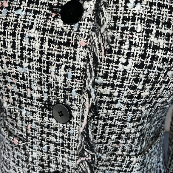 Single Breasted Tweed Jacket Blazer - Picture 4 of 10